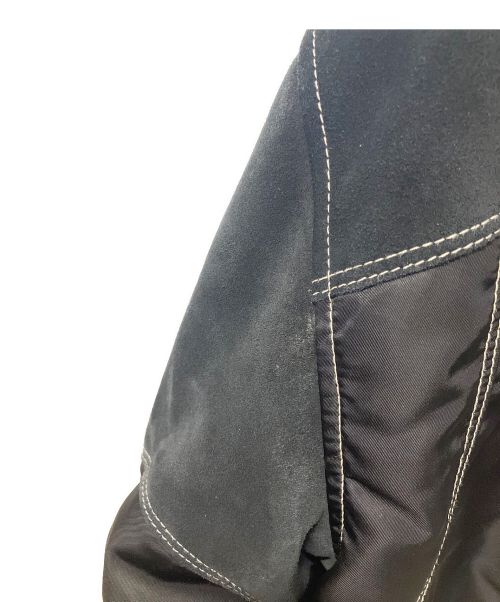 GIVENCHY（ジバンシィ）GIVENCHY (ジバンシィ) オーバーサイズ バーシティブルゾン ブラック×ホワイト サイズ:34の古着・服飾アイテム