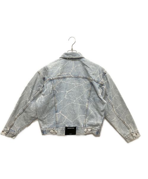 ALEXANDER WANG（アレキサンダー・ワン）ALEXANDER WANG (アレキサンダーワン) BOY Oversized Denim JACKET スカイブルー サイズ:XSの古着・服飾アイテム