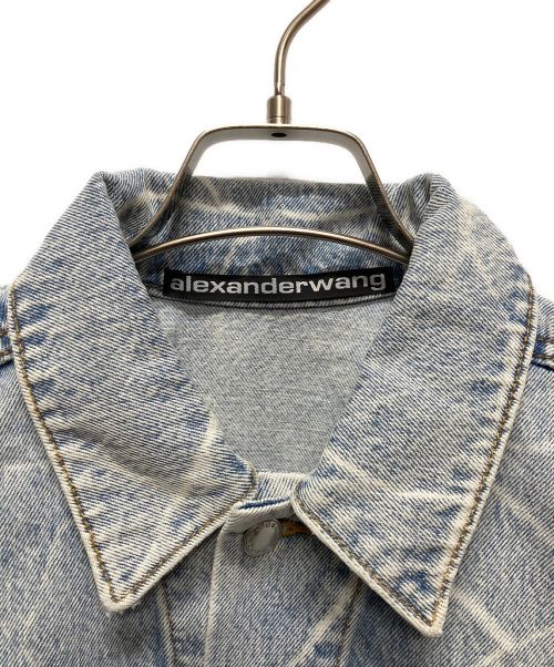 ALEXANDER WANG（アレキサンダー・ワン）ALEXANDER WANG (アレキサンダーワン) BOY Oversized Denim JACKET スカイブルー サイズ:XSの古着・服飾アイテム
