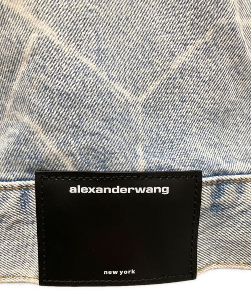 ALEXANDER WANG（アレキサンダー・ワン）ALEXANDER WANG (アレキサンダーワン) BOY Oversized Denim JACKET スカイブルー サイズ:XSの古着・服飾アイテム