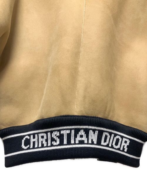 Christian Dior（クリスチャン ディオール）Christian Dior (クリスチャン ディオール) リバーシブルジャケット ベージュ×ホワイト サイズ:34の古着・服飾アイテム