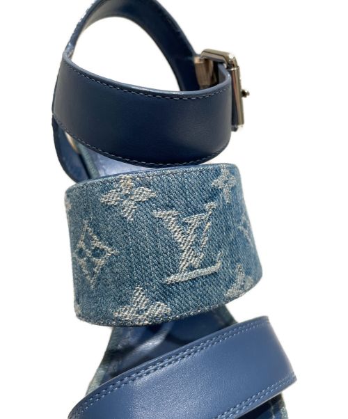 LOUIS VUITTON（ルイ ヴィトン）LOUIS VUITTON (ルイ ヴィトン) スターボード ライン サンダル スカイブルー サイズ:36の古着・服飾アイテム