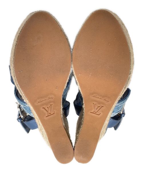 LOUIS VUITTON（ルイ ヴィトン）LOUIS VUITTON (ルイ ヴィトン) スターボード ライン サンダル スカイブルー サイズ:36の古着・服飾アイテム
