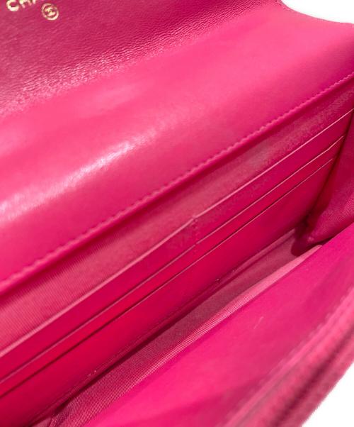 CHANEL（シャネル）CHANEL (シャネル) CHANEL 19 LINE マトラッセ チェーンウォレット ショッキングピンク サイズ:19の古着・服飾アイテム