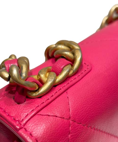 CHANEL（シャネル）CHANEL (シャネル) CHANEL 19 LINE マトラッセ チェーンウォレット ショッキングピンク サイズ:19の古着・服飾アイテム