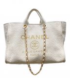 CHANELシャネル）の古着「ツイード ドーヴィル MM」｜アイボリー