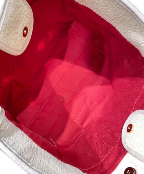 CHANEL（シャネル）CHANEL (シャネル) ツイード ドーヴィル MM アイボリー サイズ:MMの古着・服飾アイテム