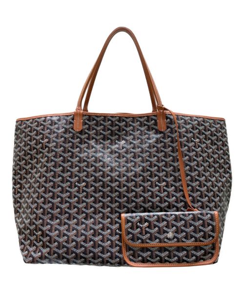 GOYARD（ゴヤール）GOYARD (ゴヤール) サンルイ GM/トートバッグ ブラウン×ブラック サイズ:GMの古着・服飾アイテム