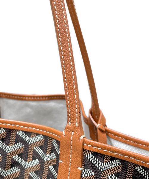 GOYARD（ゴヤール）GOYARD (ゴヤール) サンルイ GM/トートバッグ ブラウン×ブラック サイズ:GMの古着・服飾アイテム