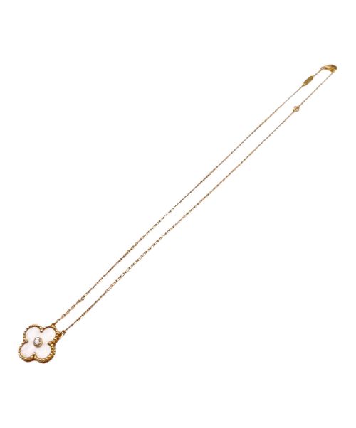 VAN CLEEF & ARPELS（ヴァンクリーフ＆アーペル）VAN CLEEF & ARPELS (ヴァンクリーフ＆アーペル) ヴィンテージアルハンブラネックレス マザーオブパール 1Pダイヤ サイズ:ヴィンテージの古着・服飾アイテム