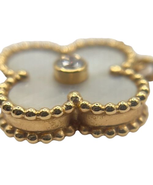VAN CLEEF & ARPELS（ヴァンクリーフ＆アーペル）VAN CLEEF & ARPELS (ヴァンクリーフ＆アーペル) ヴィンテージアルハンブラネックレス マザーオブパール 1Pダイヤ サイズ:ヴィンテージの古着・服飾アイテム