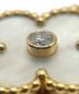 中古・古着 VAN CLEEF & ARPELS (ヴァンクリーフ＆アーペル) ヴィンテージアルハンブラネックレス マザーオブパール 1Pダイヤ サイズ:ヴィンテージ：498000円