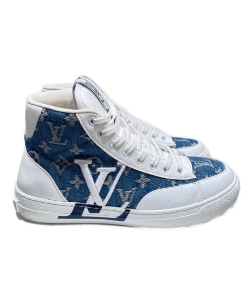 LOUIS VUITTON（ルイ ヴィトン）LOUIS VUITTON (ルイ ヴィトン) チャーリーライン ハイカットスニーカー インディゴ×ホワイト サイズ:6 1/2の古着・服飾アイテム