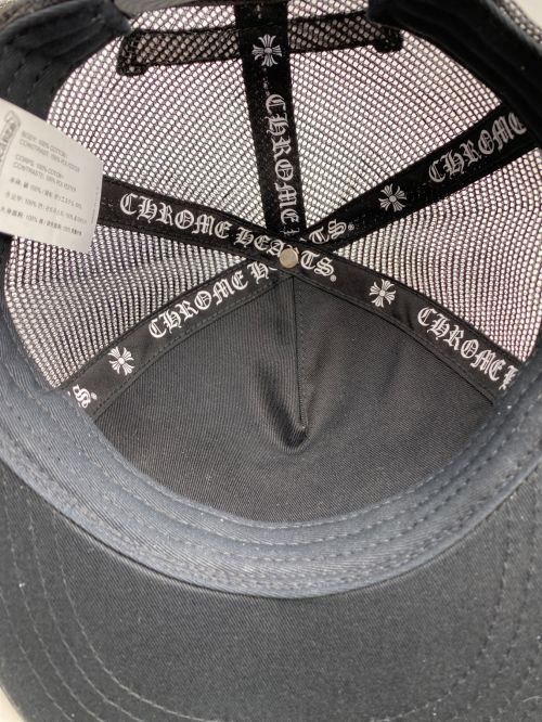 CHROME HEARTS（クロムハーツ）CHROME HEARTS (クロムハーツ) セメタリークロストラッカーキャップ ブラック サイズ:53-60の古着・服飾アイテム
