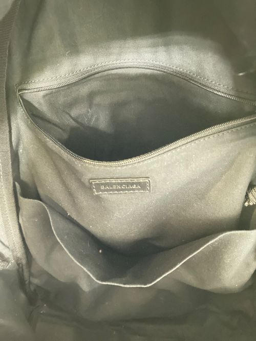 BALENCIAGA（バレンシアガ）BALENCIAGA (バレンシアガ) PARIS ロゴキャンバス バックパック ブラック サイズ:-の古着・服飾アイテム