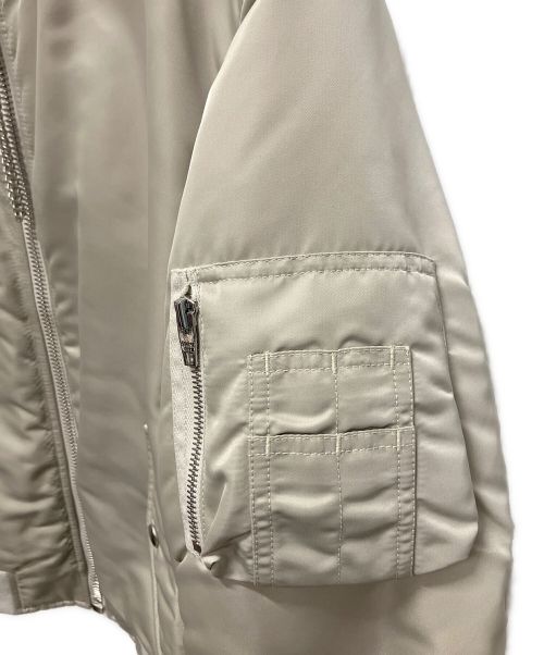 CELINE（セリーヌ）CELINE (セリーヌ) ナイロン ツイル ボンバージャケット ライトグレー サイズ:50の古着・服飾アイテム