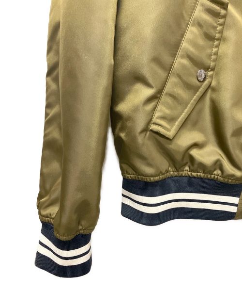 VALENTINO（ヴァレンティノ）VALENTINO (ヴァレンティノ) MA-1 ボアジャケット カーキ サイズ:52の古着・服飾アイテム