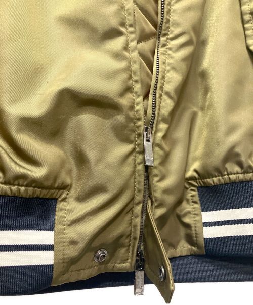 VALENTINO（ヴァレンティノ）VALENTINO (ヴァレンティノ) MA-1 ボアジャケット カーキ サイズ:52の古着・服飾アイテム