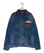 GUCCIグッチ）の古着「グッチパッチデニムジャケット」｜インディゴ