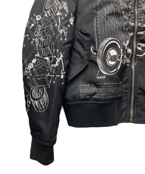 GIVENCHY（ジバンシィ）GIVENCHY (ジバンシィ) 総柄ボンバージャケット ブラック サイズ:52の古着・服飾アイテム