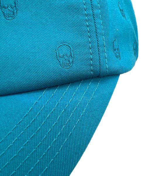 lucien pellat-finet（ルシアン・ペラフィネ）lucien pellat-finet (ルシアン・ペラフィネ) スカルコットンキャップ ターコイズブルー サイズ:フリー(56cm～58cm)の古着・服飾アイテム