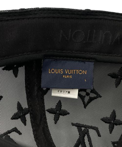 LOUIS VUITTON（ルイ ヴィトン）LOUIS VUITTON (ルイ ヴィトン) キャスケット・ベースボール モノグラム メッシュ ブラック サイズ:Lの古着・服飾アイテム