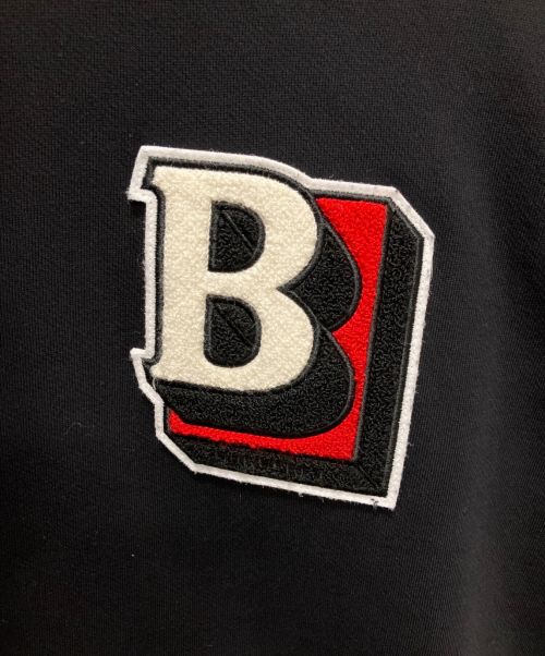 BURBERRY LONDON（バーバリーロンドン）BURBERRY LONDON (バーバリー ロンドン) Bロゴパッチオーバーサイズドフーディ ブラック サイズ:Lの古着・服飾アイテム