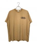 BURBERRY LONDONバーバリーロンドン）の古着「Location Print Cotton Oversized T-shirt（ロケーションプリントコットンオーバーサイズドＴシャツ）」｜ブラウン