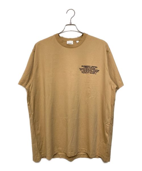 BURBERRY LONDON（バーバリーロンドン）BURBERRY LONDON (バーバリー ロンドン) Location Print Cotton Oversized T-shirt（ロケーションプリントコットンオーバーサイズドＴシャツ） ブラウン サイズ:Lの古着・服飾アイテム