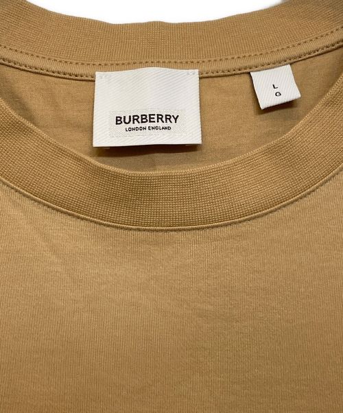 BURBERRY LONDON（バーバリーロンドン）BURBERRY LONDON (バーバリー ロンドン) Location Print Cotton Oversized T-shirt（ロケーションプリントコットンオーバーサイズドＴシャツ） ブラウン サイズ:Lの古着・服飾アイテム
