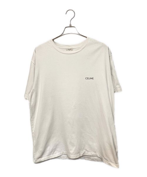CELINE（セリーヌ）CELINE (セリーヌ) ロゴカットソー ホワイト サイズ:Lの古着・服飾アイテム