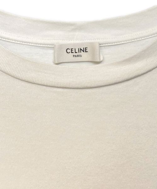 CELINE（セリーヌ）CELINE (セリーヌ) ロゴカットソー ホワイト サイズ:Lの古着・服飾アイテム