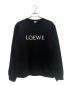 LOEWE（ロエベ）の古着「ロゴエンブロダイリー クルーネックスウェット」｜ブラック
