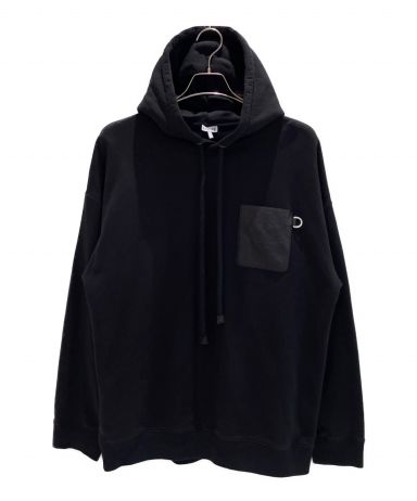 中古・古着通販】LOEWE (ロエベ) アナグラム レザーパッチ パーカー
