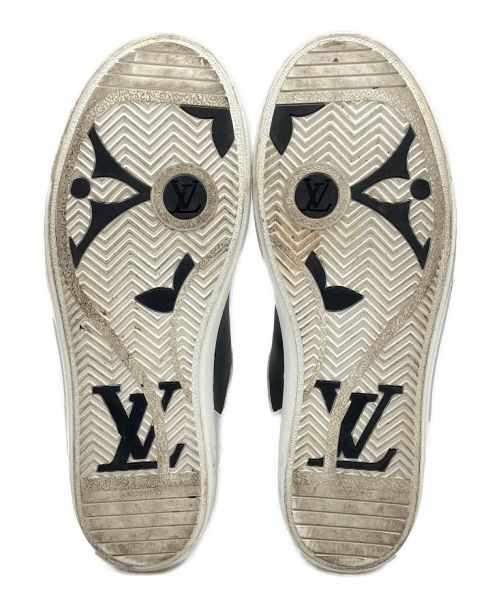 LOUIS VUITTON（ルイ ヴィトン）LOUIS VUITTON (ルイ ヴィトン) チャーリーライン レザーローカットスニーカー ホワイト×ブラウン サイズ:8の古着・服飾アイテム