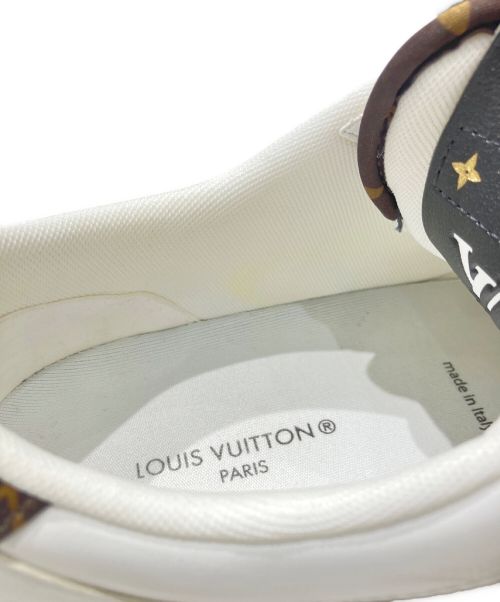 LOUIS VUITTON（ルイ ヴィトン）LOUIS VUITTON (ルイ ヴィトン) チャーリーライン レザーローカットスニーカー ホワイト×ブラウン サイズ:8の古着・服飾アイテム