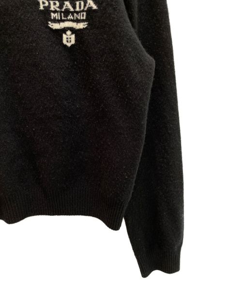 PRADA（プラダ）PRADA (プラダ) カシミアxウール セーター ブラック サイズ:36の古着・服飾アイテム
