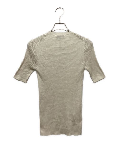 PRADA（プラダ）PRADA (プラダ) ロゴ入りシルク クルーネックセーター アイボリー サイズ:38の古着・服飾アイテム
