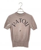 patouパトゥ）の古着「ジャカードニットトップ」｜グレー