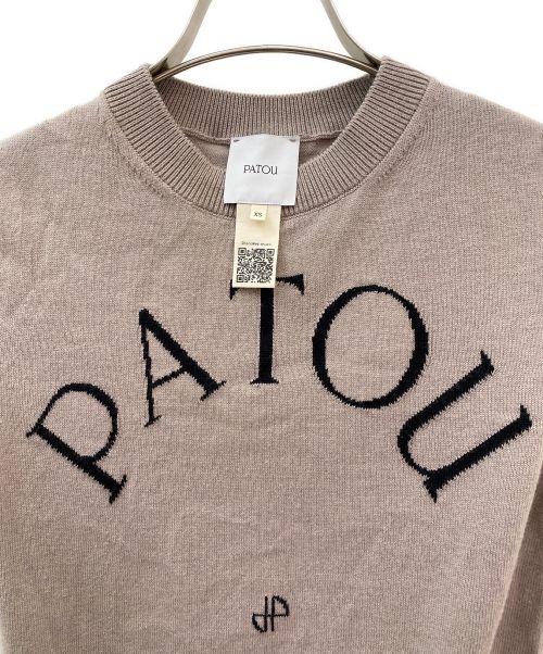 patou（パトゥ）patou (パトゥ) ジャカードニットトップ グレー サイズ:XSの古着・服飾アイテム