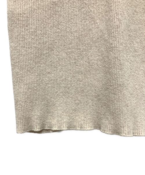 MIU MIU（ミュウミュウ）MIU MIU (ミュウミュウ) コットンニット ドレス ベージュ サイズ:36の古着・服飾アイテム