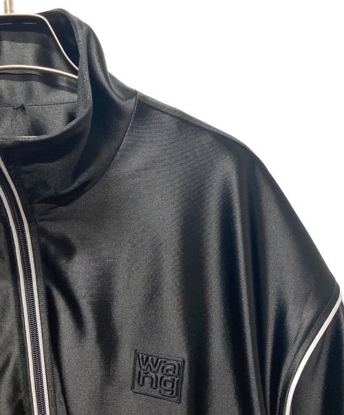 ALEXANDER WANG（アレキサンダー・ワン）ALEXANDER WANG (アレキサンダーワン) ロゴエンボス クロップド ジャケット ブラック サイズ:XSの古着・服飾アイテム