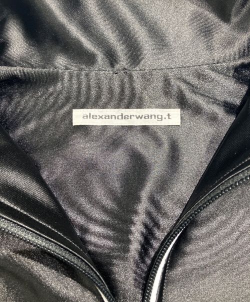 ALEXANDER WANG（アレキサンダー・ワン）ALEXANDER WANG (アレキサンダーワン) ロゴエンボス クロップド ジャケット ブラック サイズ:XSの古着・服飾アイテム