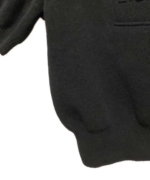 ALEXANDER WANG（アレキサンダー・ワン）ALEXANDER WANG (アレキサンダーワン) クロップド ニットトップ ブラック サイズ:XSの古着・服飾アイテム