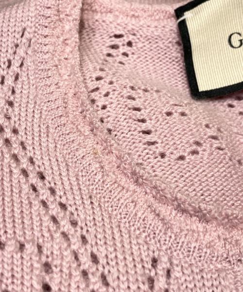 GUCCI（グッチ）GUCCI (グッチ) GGカーディガン ライトピンク サイズ:XXSの古着・服飾アイテム
