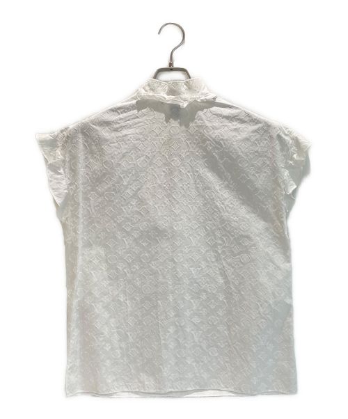 LOUIS VUITTON（ルイ ヴィトン）LOUIS VUITTON (ルイ ヴィトン) モノグラム プルオーバー ブラウス ホワイト サイズ:XSの古着・服飾アイテム