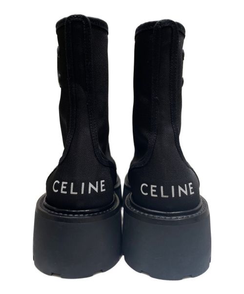 CELINE（セリーヌ）CELINE (セリーヌ) バルキー レースアップ ブーツ ブラック サイズ:37の古着・服飾アイテム