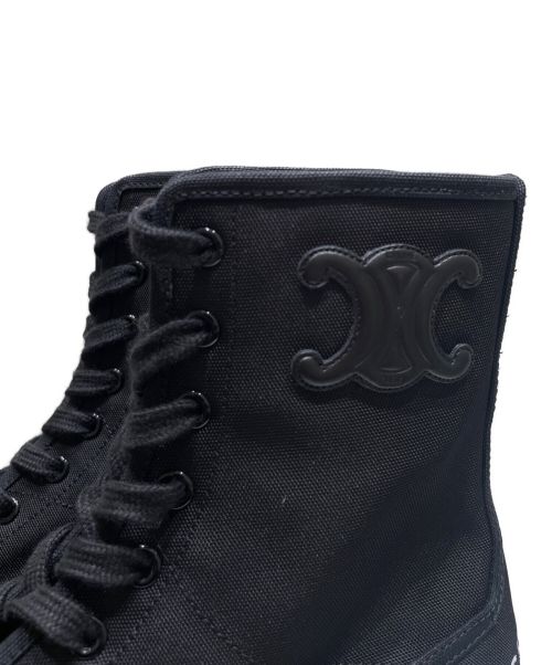 CELINE（セリーヌ）CELINE (セリーヌ) バルキー レースアップ ブーツ ブラック サイズ:37の古着・服飾アイテム