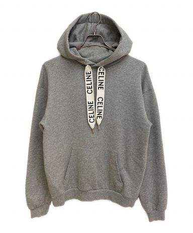 CELINE ロゴ入りドローストリング パーカー 中古・古着通販】CELINE (セリーヌ) Logo drawstring pullover hoodie