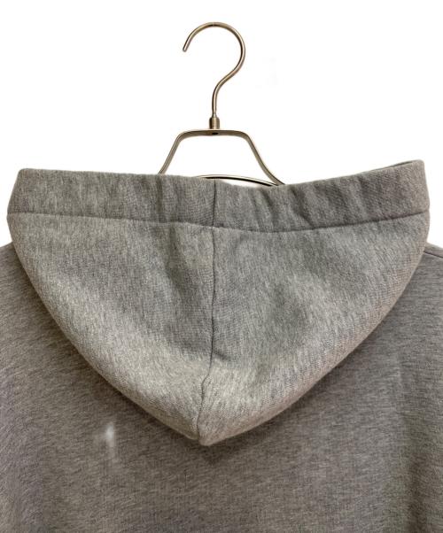 CELINE（セリーヌ）CELINE (セリーヌ) Logo drawstring pullover hoodie（ロゴドローストリングプルオーバーフーディ） グレー サイズ:XSの古着・服飾アイテム